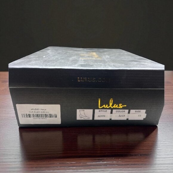 Lulus Women's Black Aeryn Suede Pointed-Toe Mid-Calf Boots Size 8.5 (NEW IN BOX) - Picture 9 of 9